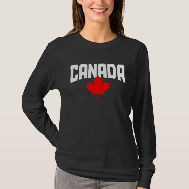 T-shirt Canada Maple Leaf Canadian Flag Pride  1 (Devant)