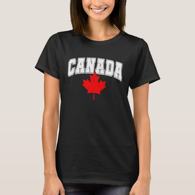 T-shirt Canada Maple Leaf Canadian Flag Pride  6 (Devant)