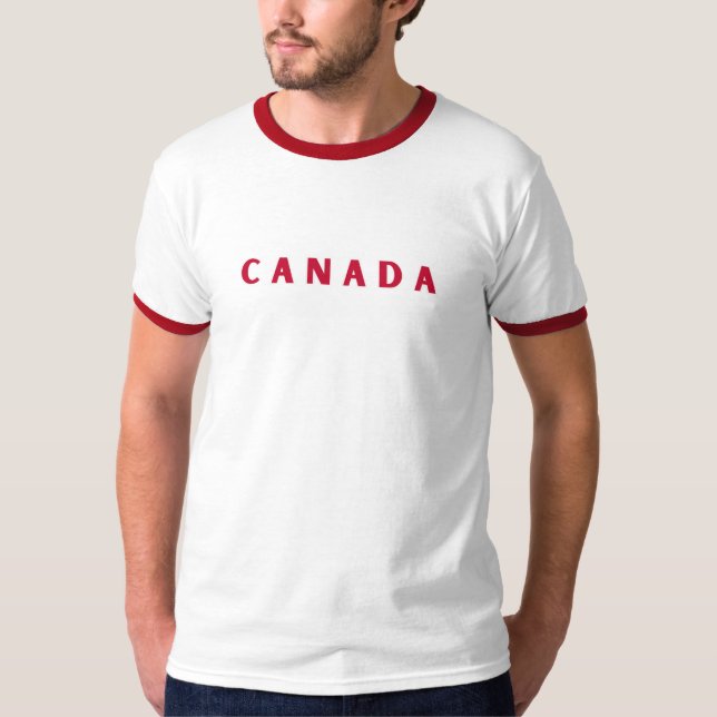 T-shirt Canada moderne pays canadien Drapeau Souvenir (Devant)