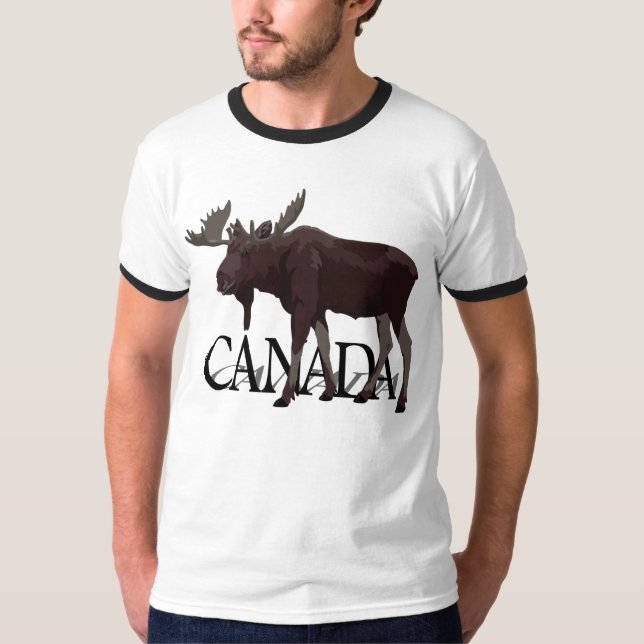 T-shirt Canada Moose Chemise souvenir canadienne p (Devant)