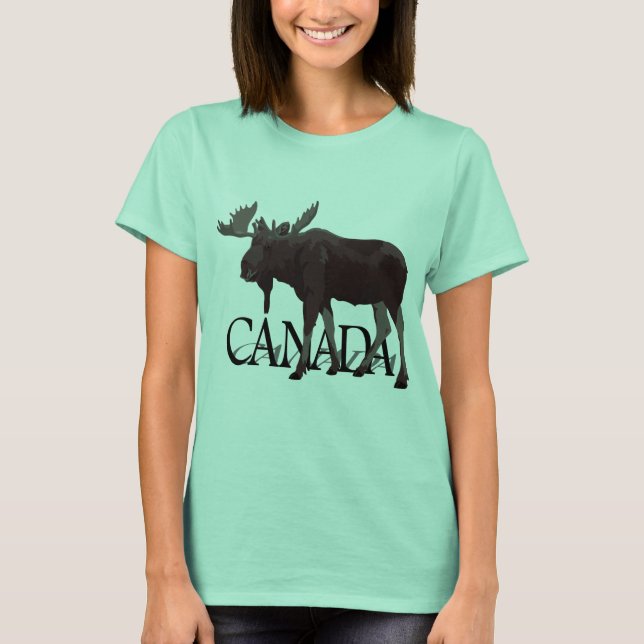 T-shirt Canada Moose Chemises souvenir canadiennes (Devant)