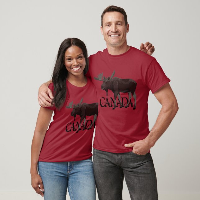 T-shirt Canada Moose Plus Taille Souvenirs canadie (Unisexe)