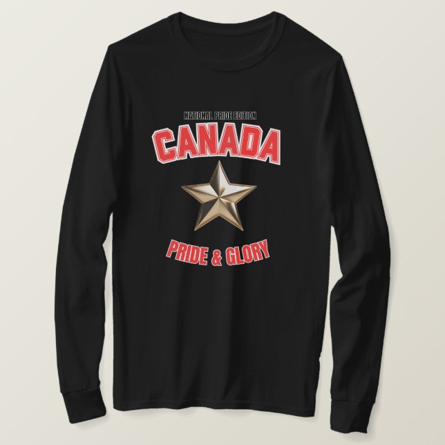 T-shirt Canada National Pride Edition Long Sleeve Shirt (Design devant)