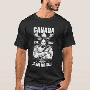 T-shirt Canada N'est Pas À Vendre 1867 Drôle Gendarme Fier