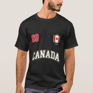 T-shirt Canada Numéro 99 Équipe canadienne de sport Chauss