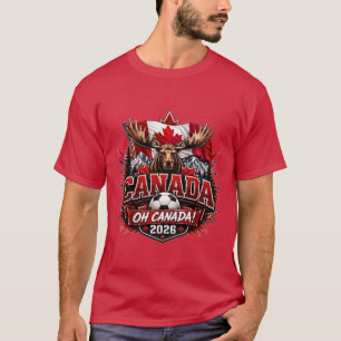 T-shirt Canada Oh Canada 2026 Fan de foot
