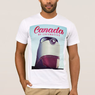 T-shirt Canada Par locomotive Affiches de train des années