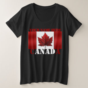 T-shirt Canada Personnalisé Plus Taille Chemise Ca