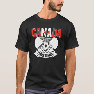 T-shirt Canada Ping Pong Équipe canadienne de tennis de ta