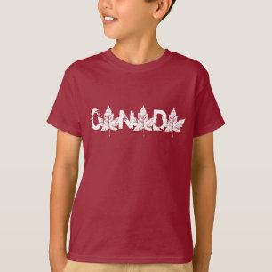 T-shirt Canada pour enfants Chemises Souvenir Cana