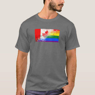 T-shirt Canada Pride Indicateur lgbtqia2s+ Chemise