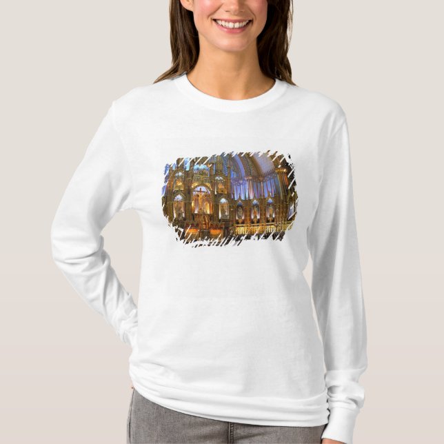 T-shirt Canada, Québec, Montréal. Intérieur de Notre (Devant)