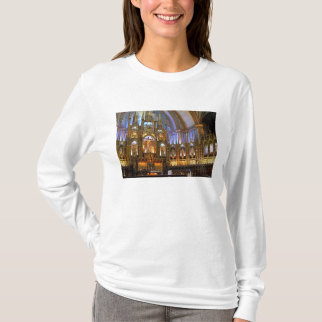 T-shirt Canada, Québec, Montréal. Intérieur de Notre (Devant)