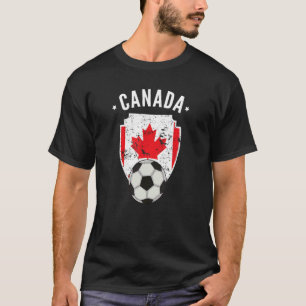 T-shirt Canada Soccer Canada Football Drapeau Canadien Fie