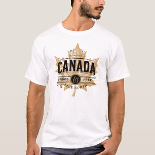 T-shirt Canada Véritable Feuille d'érable libre et solide