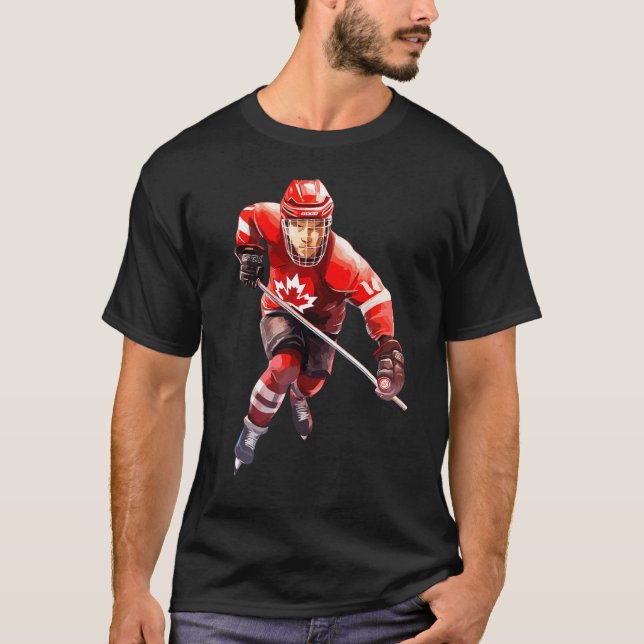 T-shirt Canada Women Men Hockey (Devant)