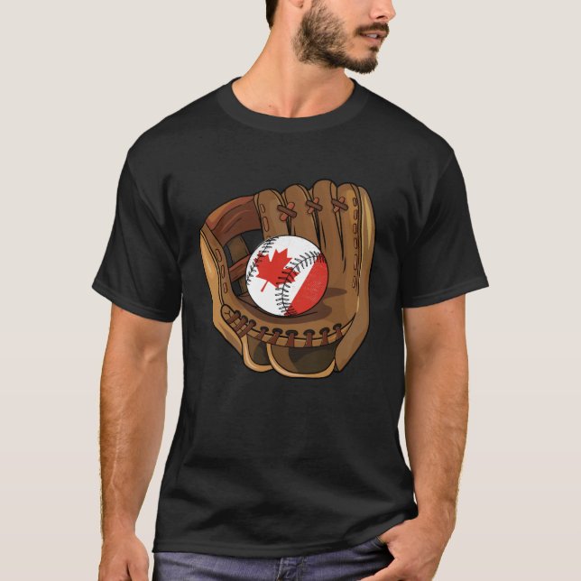 T-shirt Canadian Baseball Sport Canada Baseball Team (Devant)