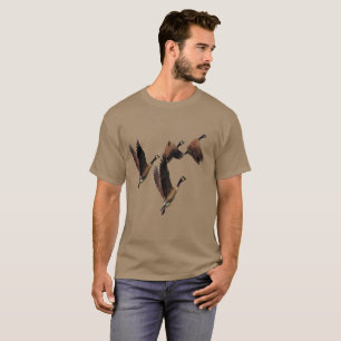 T-shirt Canadian geese flying in a flock kids design