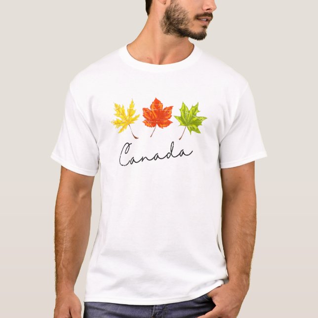 T-shirt Canadian Maple Leaf Country Fall Maple Leaves Cana (Devant)