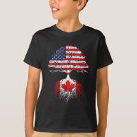 Canadian Roots American Gros Canada Drapeau Hommes