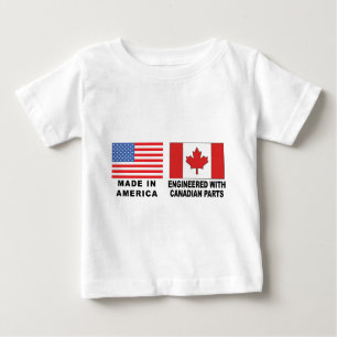 T-shirt canadien américain