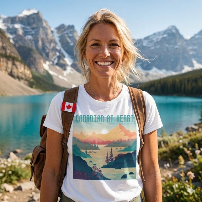 T-SHIRT CANADIEN DE COEUR (Créateur téléchargé)