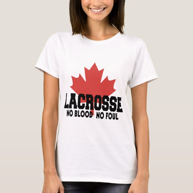T-shirt Canadien de lacrosse du Canada (Devant)