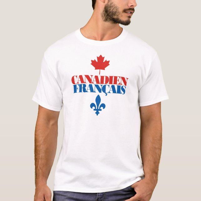 T-shirt Canadien Français 3 (Devant)