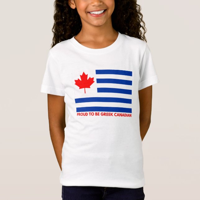T-shirt canadien grec (Devant)