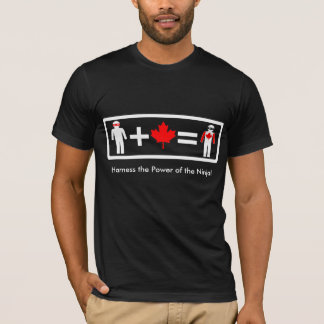 T-shirt Canadien Ninja sur T foncé