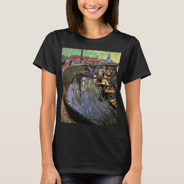 T-shirt Canal avec femmes Laver par Vincent van Gogh (Devant)