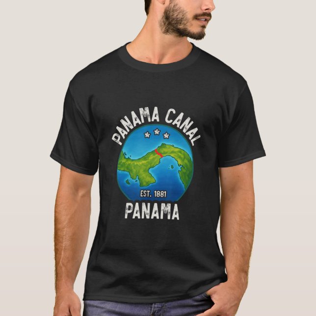 T-shirt Canal de Panama Env.1881  (Devant)