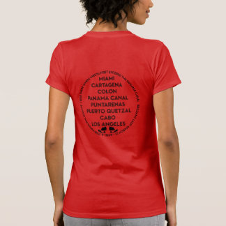 T-shirt Canal de Panama Première fois retour en noir