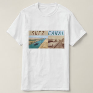 T-shirt Canal de Suez ancien et nouveau