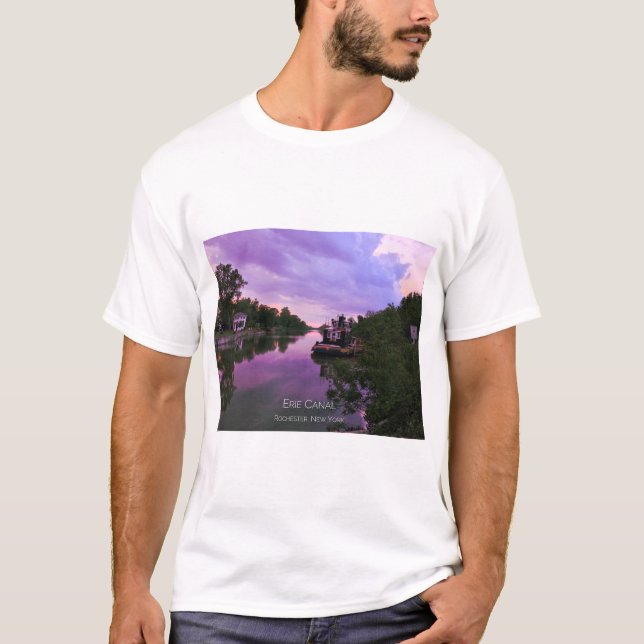 T-Shirt - Canal Erie au coucher du soleil (Devant)