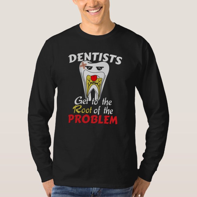T-shirt Canal racine pour dentiste - Jeu de cavité pour de (Devant)