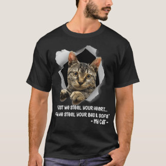 T-shirt Canapé de chat Drôle Dit Amoureux des chats Cadeau