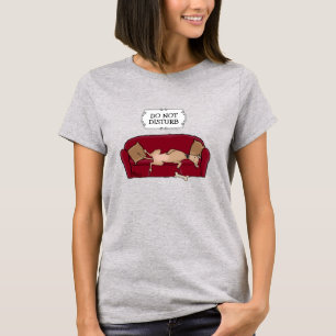 T-shirt Canapé Greyhound (fawn) Chien Lazy Dormir Drôle
