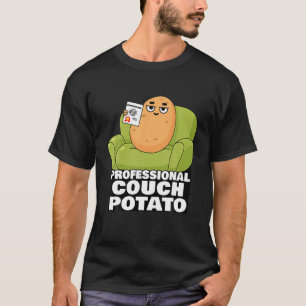 T-shirt Canapé Professionnel Pomme de terre Lazy Jour cad