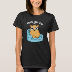 T-shirt Canapé Purtato Funny Potato Pun Dark BG