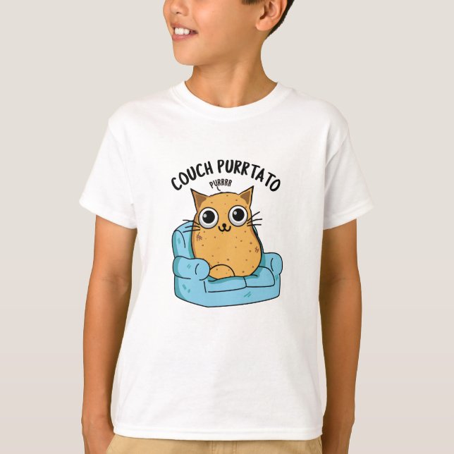 T-shirt Canapé Purtato Funny Pun de pommes de terre (Devant)