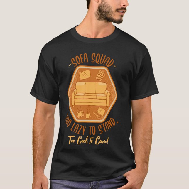 T-shirt Canapé Squad Parachute De Surf Lazy Peo (Devant)