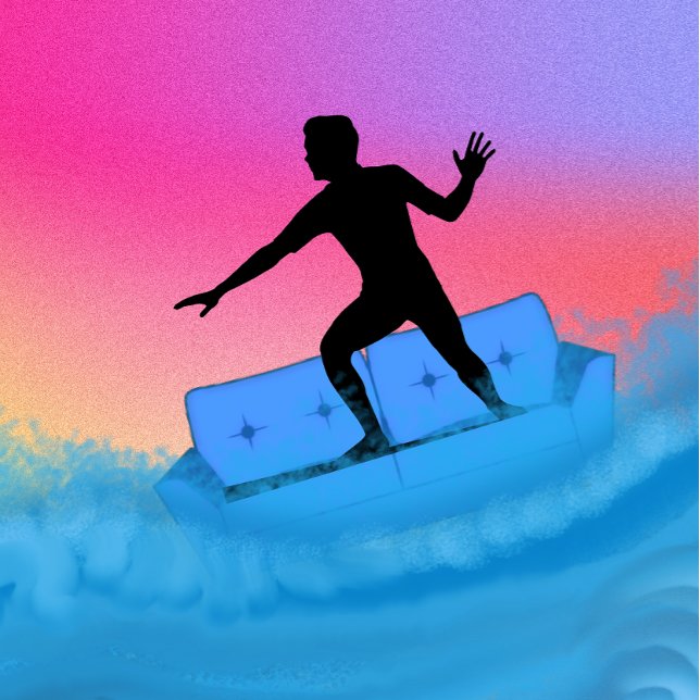 T-shirt Canapé surf (Créateur téléchargé)