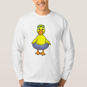 T-shirt Canard à nager avec anneau de nage