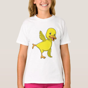 T-shirt Canard au Yoga Exercice d'étirement