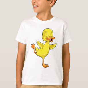 T-shirt Canard au Yoga Fitness sur une jambe