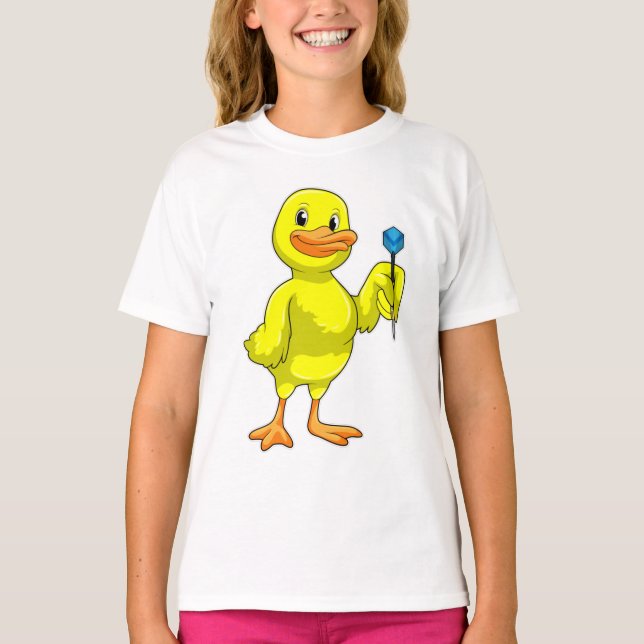 T-shirt Canard aux fléchettes avec tarte (Devant)