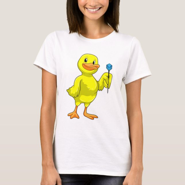 T-shirt Canard aux fléchettes avec tarte (Devant)