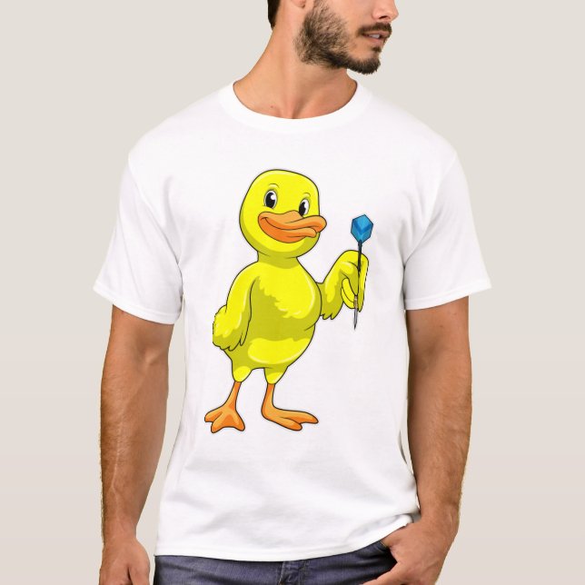 T-shirt Canard aux fléchettes avec tarte (Devant)