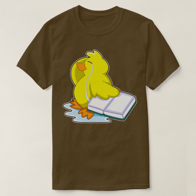 T-shirt Canard avec livre (Design devant)